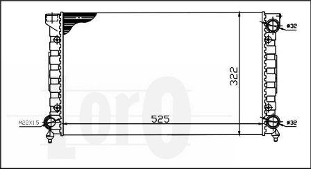 ABAKUS 053-017-0023 - Radiaator,mootorijahutus www.avaruosad.ee