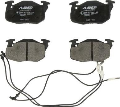 ABE C1P006ABE - Brake Pad Set, disc brake www.avaruosad.ee