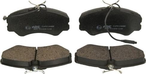 ABE C1P014ABE - Brake Pad Set, disc brake www.avaruosad.ee