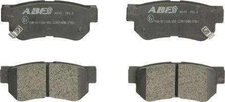 ABE C20510ABE - Brake Pad Set, disc brake www.avaruosad.ee