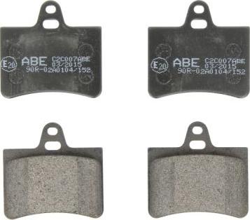 ABE C2C007ABE - Brake Pad Set, disc brake www.avaruosad.ee