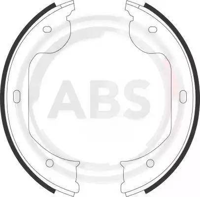 A.B.S. 9108 - Brake Shoe Set, parking brake www.avaruosad.ee