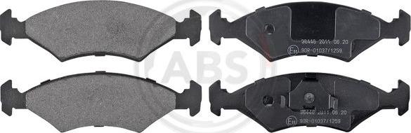 A.B.S. 36446 - Brake Pad Set, disc brake www.avaruosad.ee