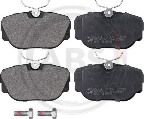 A.B.S. 36664 - Brake Pad Set, disc brake www.avaruosad.ee