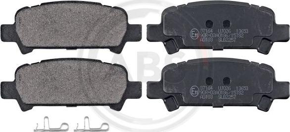 A.B.S. 37164 - Brake Pad Set, disc brake www.avaruosad.ee