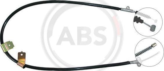 A.B.S. K11538 - Cable, parking brake www.avaruosad.ee