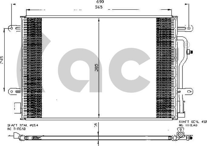 ACR 300511 - Condenser, air conditioning www.avaruosad.ee