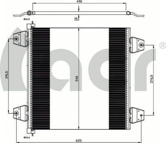 ACR 300650 - Condenser, air conditioning www.avaruosad.ee