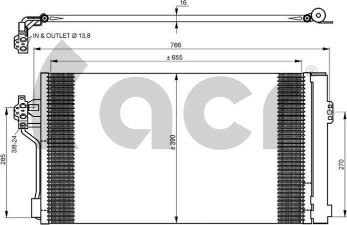 ACR 300681 - Condenser, air conditioning www.avaruosad.ee