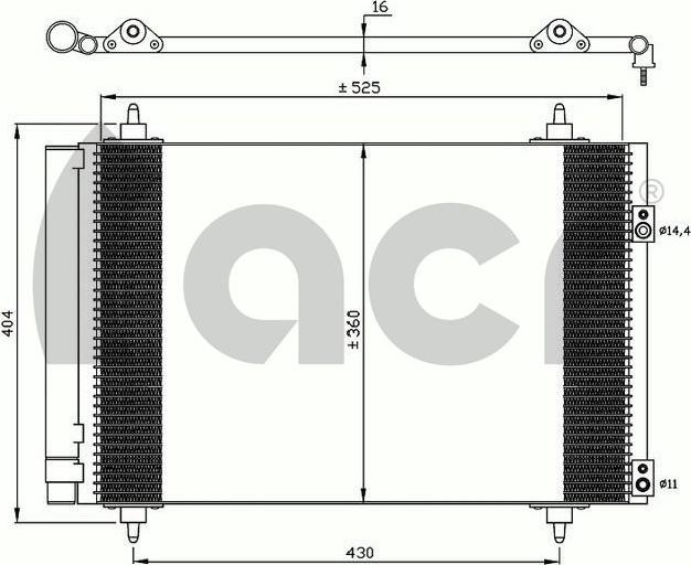 ACR 300635 - Condenser, air conditioning www.avaruosad.ee