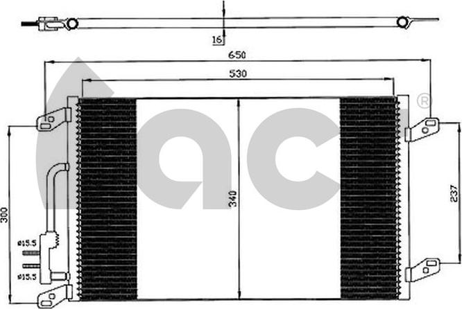 ACR 300153 - Condenser, air conditioning www.avaruosad.ee