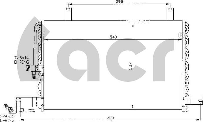 ACR 300366 - Condenser, air conditioning www.avaruosad.ee