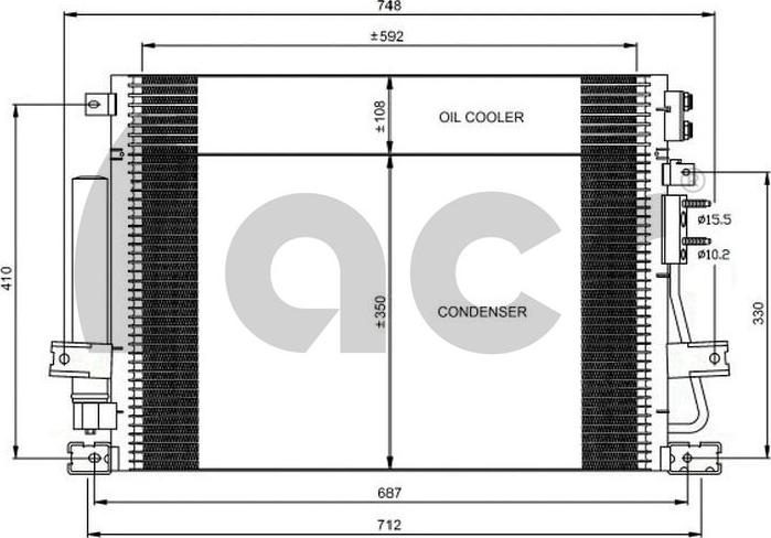 ACR 300707 - Condenser, air conditioning www.avaruosad.ee