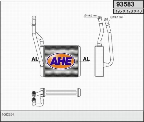 AHE 93583 - Heat Exchanger, interior heating www.avaruosad.ee