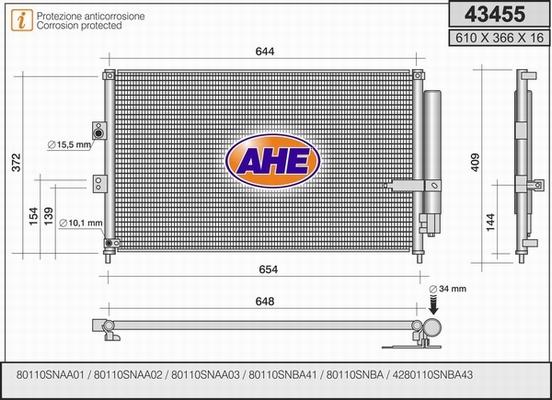 AHE 43455 - Kondensaator,kliimaseade www.avaruosad.ee