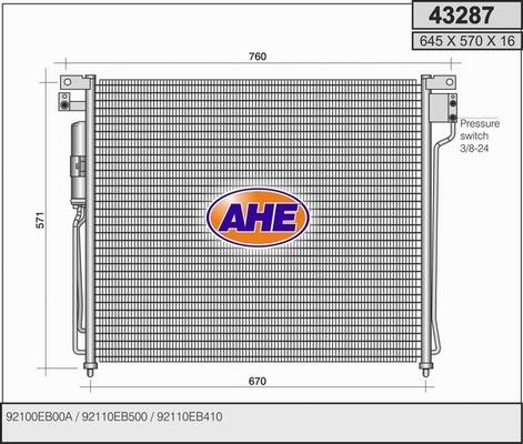 AHE 43287 - Kondensaator,kliimaseade www.avaruosad.ee