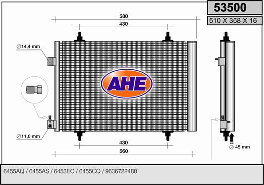 AHE 53500 - Kondensators, Gaisa kond. sistēma www.avaruosad.ee