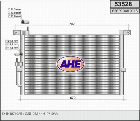 AHE 53528 - Condenser, air conditioning www.avaruosad.ee