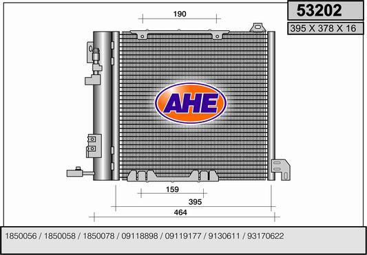 AHE 53202 - Condenser, air conditioning www.avaruosad.ee