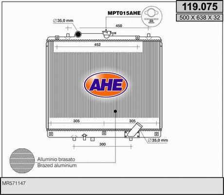 AHE 119.075 - Radiators, Motora dzesēšanas sistēma www.avaruosad.ee