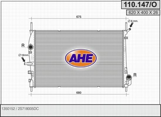 AHE 110.147/O - Radiators, Motora dzesēšanas sistēma www.avaruosad.ee