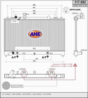 AHE 117.082 - Radiators, Motora dzesēšanas sistēma www.avaruosad.ee