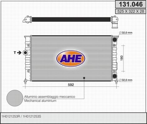 AHE 131.046 - Radiaator,mootorijahutus www.avaruosad.ee