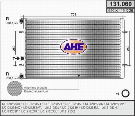 AHE 131.060 - Radiaator,mootorijahutus www.avaruosad.ee