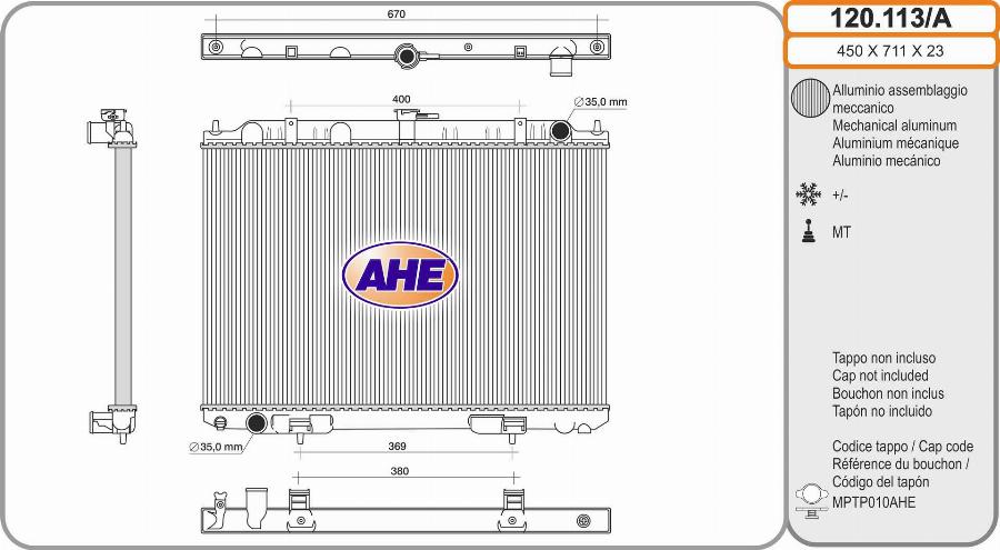 AHE 120.113/A - Radiators, Motora dzesēšanas sistēma www.avaruosad.ee