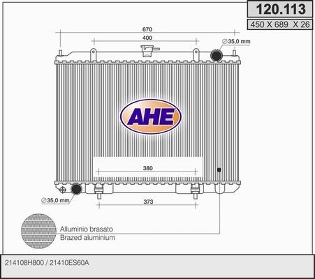AHE 120.113 - Radiators, Motora dzesēšanas sistēma www.avaruosad.ee