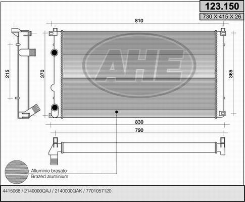 AHE 123.150 - Radiators, Motora dzesēšanas sistēma www.avaruosad.ee