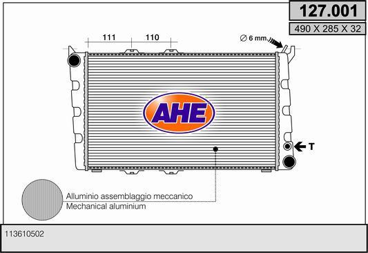 AHE 127.001 - Radiators, Motora dzesēšanas sistēma www.avaruosad.ee