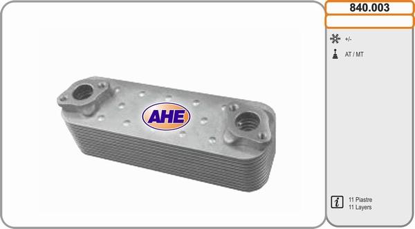 AHE 840.003 - Масляный радиатор, двигательное масло www.avaruosad.ee
