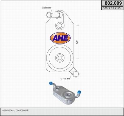 AHE 802.009 - Oil Cooler, engine oil www.avaruosad.ee