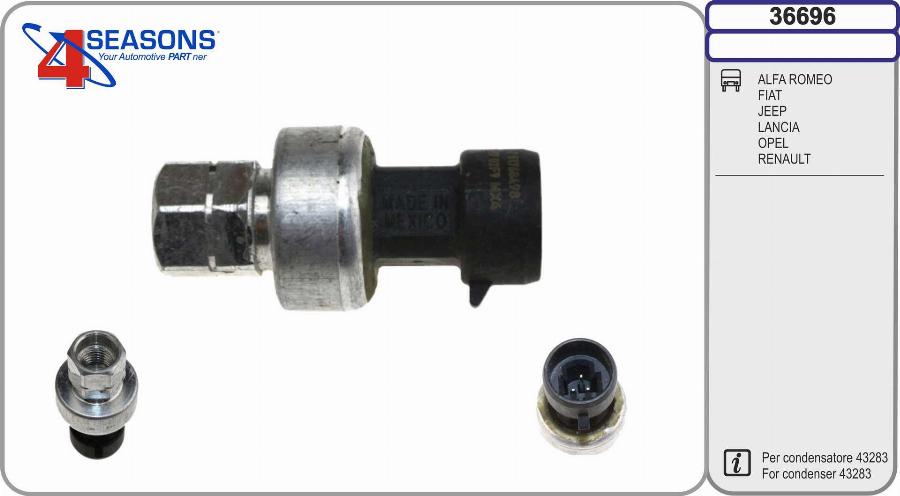 AHE 36696 - Pressure Switch, air conditioning www.avaruosad.ee