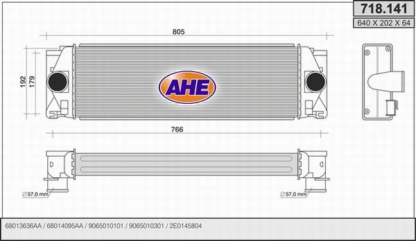 AHE 718.141 - Kompressoriõhu radiaator www.avaruosad.ee