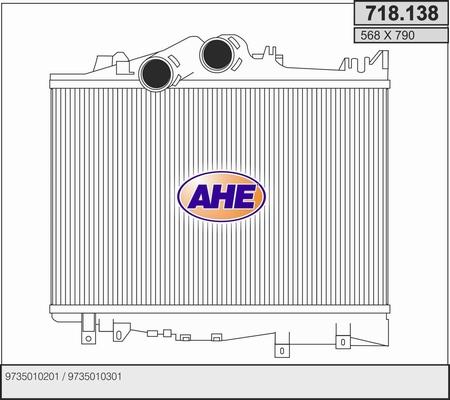 AHE 718.138 - Kompressoriõhu radiaator www.avaruosad.ee