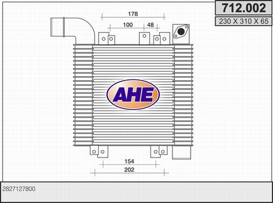 AHE 712.002 - Kompressoriõhu radiaator www.avaruosad.ee