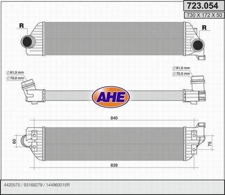 AHE 723.054 - Kompressoriõhu radiaator www.avaruosad.ee