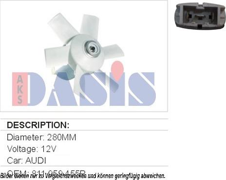 AKS Dasis 488020N - Fan, radiator www.avaruosad.ee