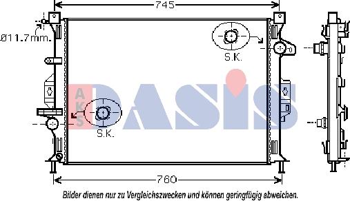 AKS Dasis 092046N - Radiators, Motora dzesēšanas sistēma www.avaruosad.ee