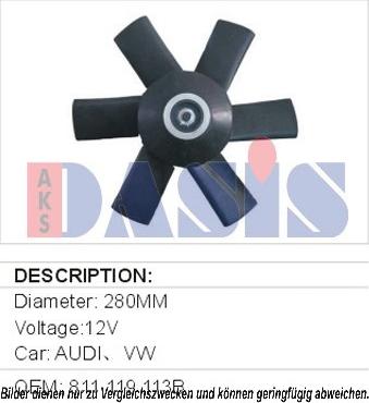 AKS Dasis 048023N - Fan, radiator www.avaruosad.ee
