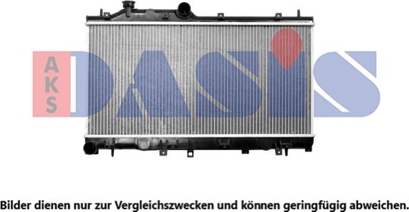 AKS Dasis 350049N - Радиатор, охлаждение двигателя www.avaruosad.ee