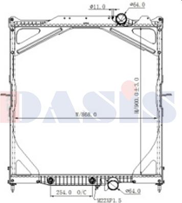 AKS Dasis 280026N - Radiaator,mootorijahutus www.avaruosad.ee