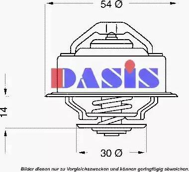 AKS Dasis 751868N - Thermostat, coolant www.avaruosad.ee