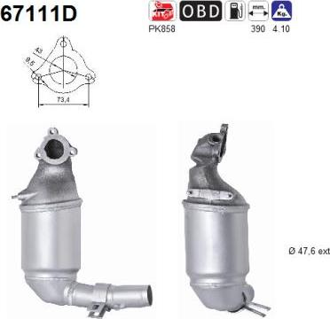 AS 67111D - Catalytic Converter www.avaruosad.ee