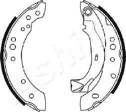 Ashika 55-00-0226 - Brake Set, drum brakes www.avaruosad.ee