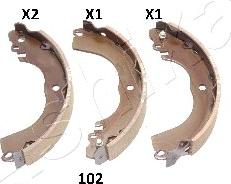 Ashika 55-01-102 - Brake Set, drum brakes www.avaruosad.ee