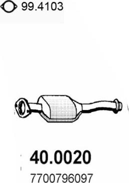 ASSO 40.0020 - Catalytic Converter www.avaruosad.ee