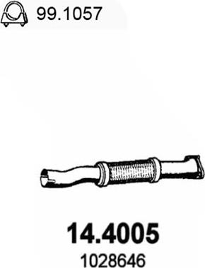 ASSO 14.4005 - Exhaust Pipe www.avaruosad.ee